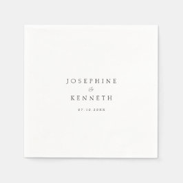 Elegantens moderna Bröllop med minimal Anpassnings Pappersservett