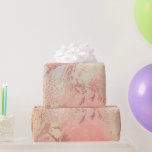 Elegantens moderna chick ro guld vattenfärgsfärgad presentpapper<br><div class="desc">Vacker och snyggt i Faux ro guld och färglöst vattenfärg struktur.</div>