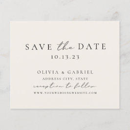 Elegantens moderna elfenbenstypografi Bröllop