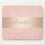 Elegantens moderna geometriska lila och blå glitte musmatta<br><div class="desc">Snyggtens geometriska utformning i faux blue och lila glitter.</div>