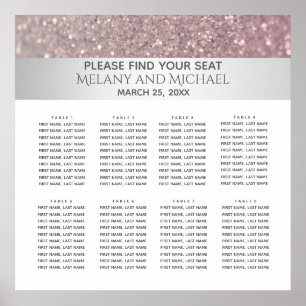 Elegantens moderna glitter silver rand poster