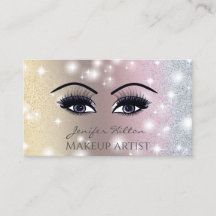 Elegantens moderna glitterpip öga makeup