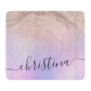 Elegantens moderna gradient ro guld glitter lila