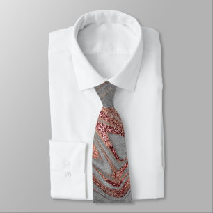 Elegantens moderna grått-marmor av kopparkoppar f slips