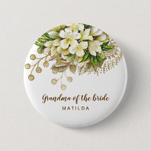 Elegantens moderna guld-blommigtens mormor från b knapp