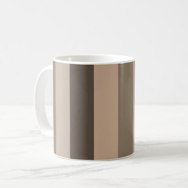 Elegantens moderna linje mönster kaffemugg (Framsida vänster)