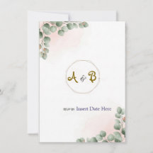 Elegantens moderna lyxbröllopsinbjudan | Ro Go