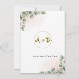 Elegantens moderna lyxbröllopsinbjudan | Ro Go Inbjudningar