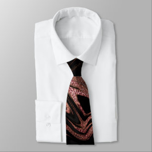 Elegantens moderna marmor av kopparmarmor ro guld slips