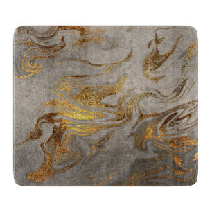 Elegantens moderna marmor guld och silver