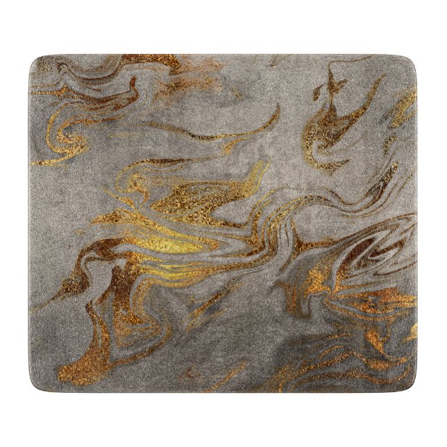 Elegantens moderna marmor guld och silver (Framsidan)