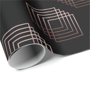 elegantens moderna minimala geometriska faux ro gu presentpapper