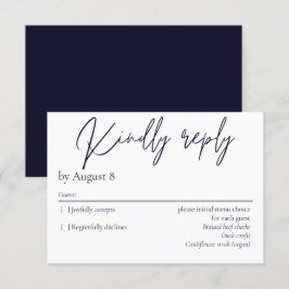 Elegantens moderna mörk blått bröllop OSA