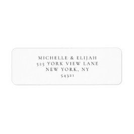 Elegantens moderna returadressetikett returadress etikett