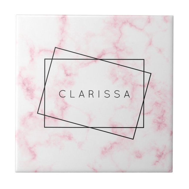 elegantens moderna rosa av pastellbetor och vita f kakelplatta (Framsidan)
