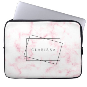elegantens moderna rosa av pastellbetor och vita f laptop fodral