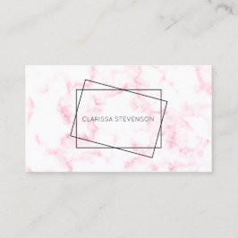 elegantens moderna rosa av pastellprodukter och ma visitkort