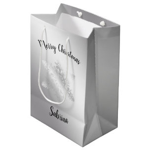 Elegantens moderna snowflake i silver God jul