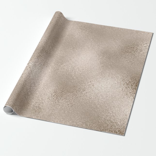 Elegantens moderna snyggt koppar ro guld presentpapper (Utrullad)