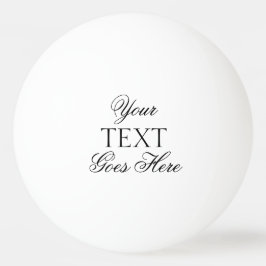 Elegantens moderna typografi Skapar din egen text Pingisboll