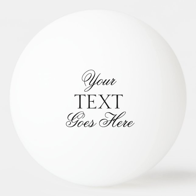 Elegantens moderna typografi Skapar din egen text Pingisboll (Framsidan)