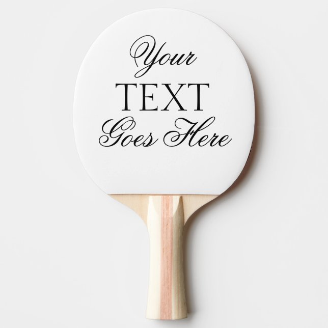 Elegantens moderna typografi Skapar din egen text Pingisracket (Framsidan)