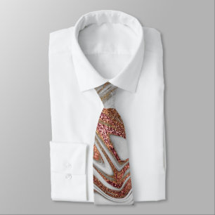 Elegantens moderna vitmarmor av kopparmarmor ro gu slips
