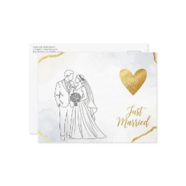 Elegantens moderna vykort i bröllop spara datum