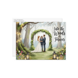 Elegantens moderna vykort i bröllop spara datum