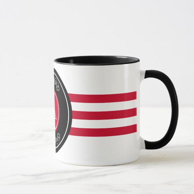 Elegantens monogramdesign mugg (Höger)