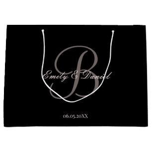Elegantens monogramförfall till bröllop