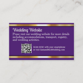 Elegantens Mörk Lila och Guld Tilläggskort