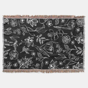 Elegantens nedre skiss konturer Thrid Blanket Filt