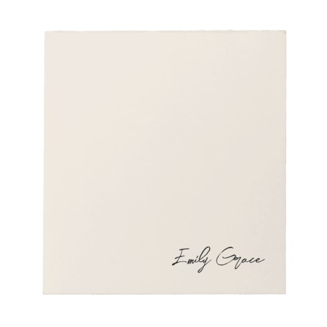 Elegantens Neutralt för eget namn, PM-mall Anteckningsblock (Framsida)