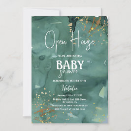 elegantens öppna babydusch inbjudningar