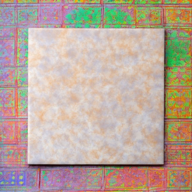 Elegantens Orange och Lila - vattenfärgsmarmor mod Kakelplatta (Skapare uppladdad)