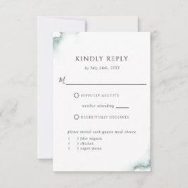 Elegantens OSA kort, Grönt med eller utan måltid Kort