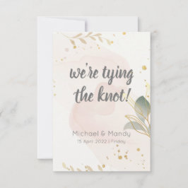 Elegantens pastellvattenfärg Spara datum