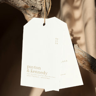 Elegantens Personlig med Tacken Namn Bröllop Presentetikett