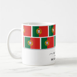Elegantens Personlig Välkommen PORTUGAL-FLAGGA Kaffemugg
