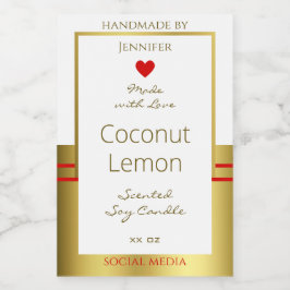 Elegantens produktförpackningsetiketter Vita och G Mat Etikett