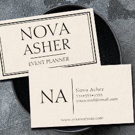 Elegantens Professionell Enkel minimalistisk Monog Visitkort