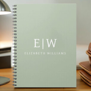Elegantens Professionell Enkel monogram-minimalist Anteckningsbok