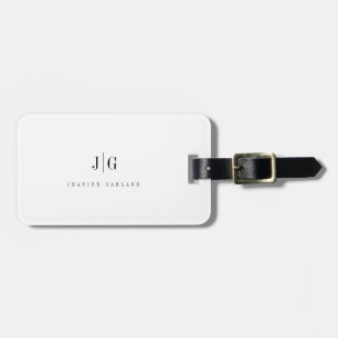 Elegantens Professionell Enkel monogram-minimalist Bagagebricka