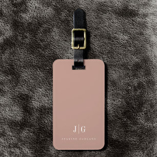 Elegantens Professionell Enkel monogram-minimalist Bagagebricka