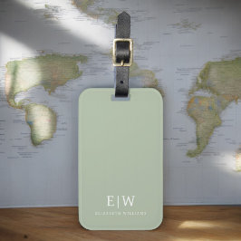 Elegantens Professionell Enkel monogram-minimalist Bagagebricka