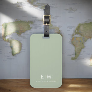 Elegantens Professionell Enkel monogram-minimalist Bagagebricka