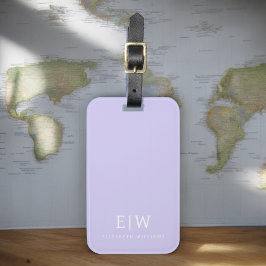 Elegantens Professionell Enkel monogram-minimalist Bagagebricka