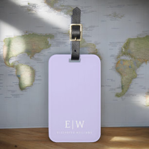 Elegantens Professionell Enkel monogram-minimalist Bagagebricka