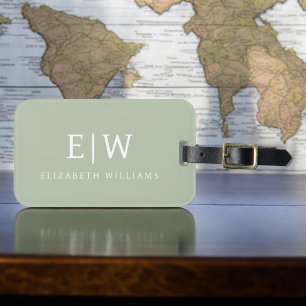 Elegantens Professionell Enkel monogram-minimalist Bagagebricka